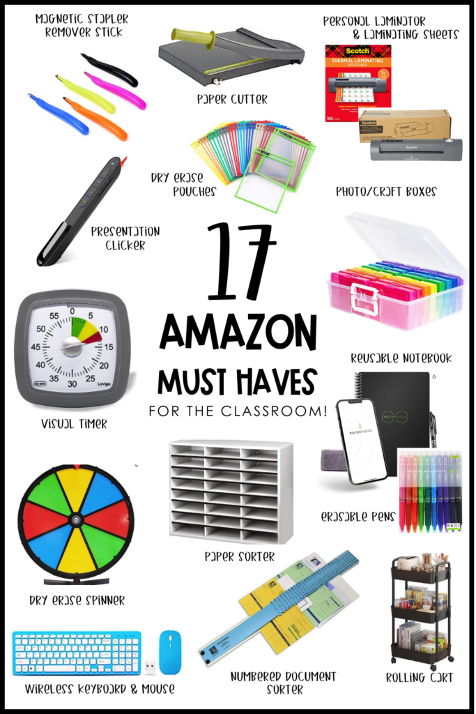 Magical classroom needs for elementary teacher 📚✏️📓 cover photo collage