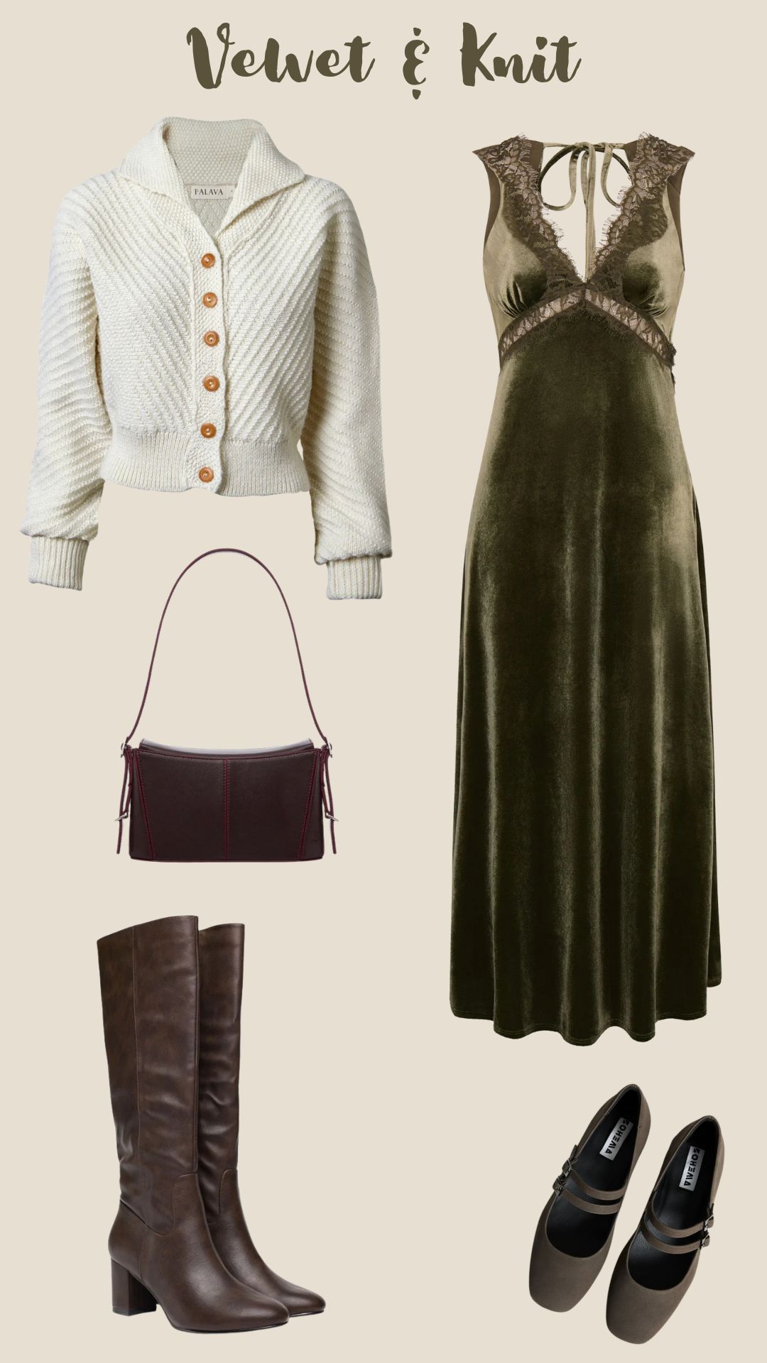 Velvet & Knit cover photo collage