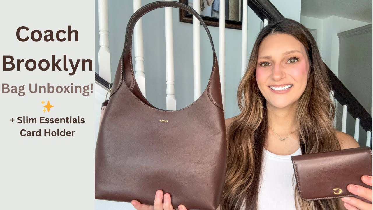 My Coach Brooklyn 28 + Slim Essentials Card Holder: Maple Color