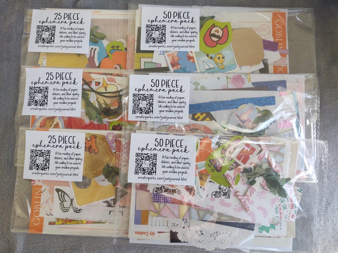 Junk Journal Supplies cover photo collage