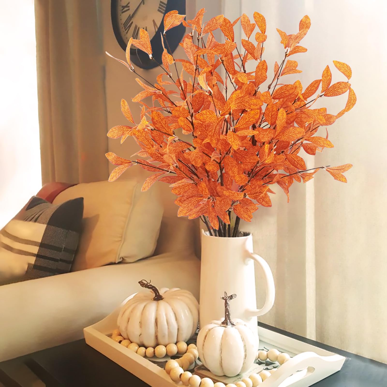 Falling Into Cozy: Burnt Orange & Green Home Accents cover photo collage