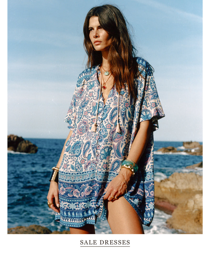 boho floral dress Earthy Solstice Boho Bell Sleeve Maxi Dress Regular