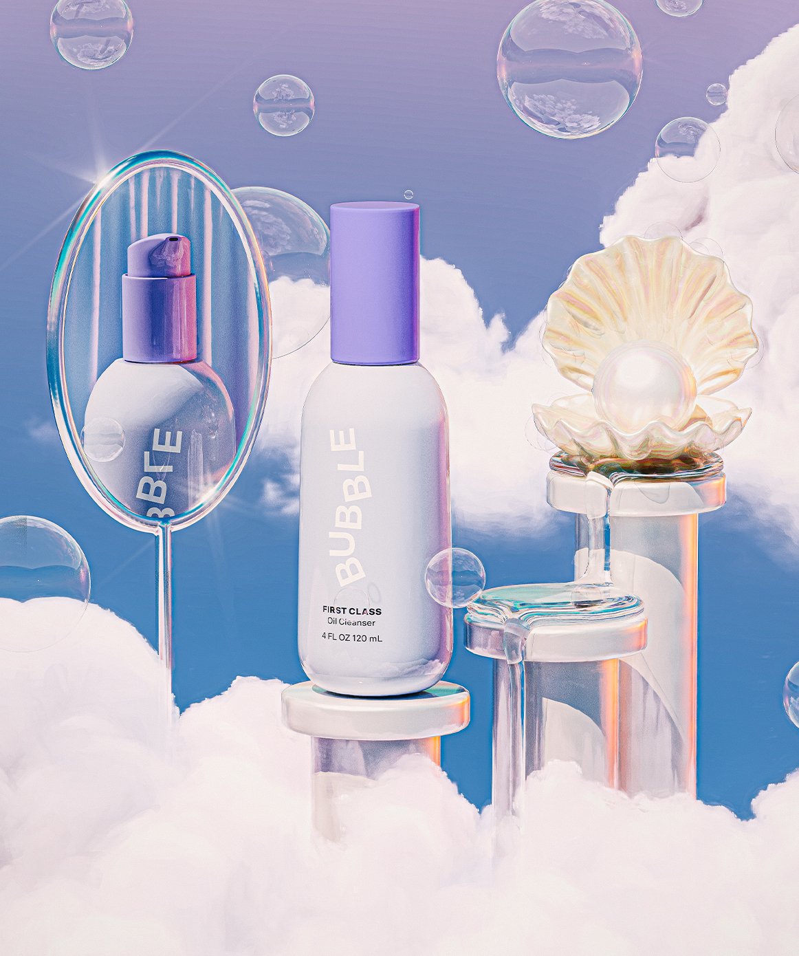 Basic skin care/light makeup cover photo collage