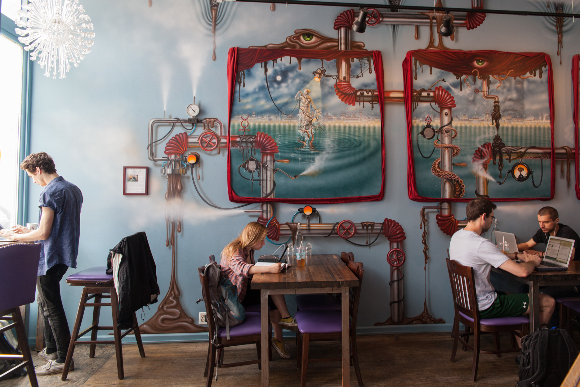 my fav Chicago coffee shops! cover photo collage