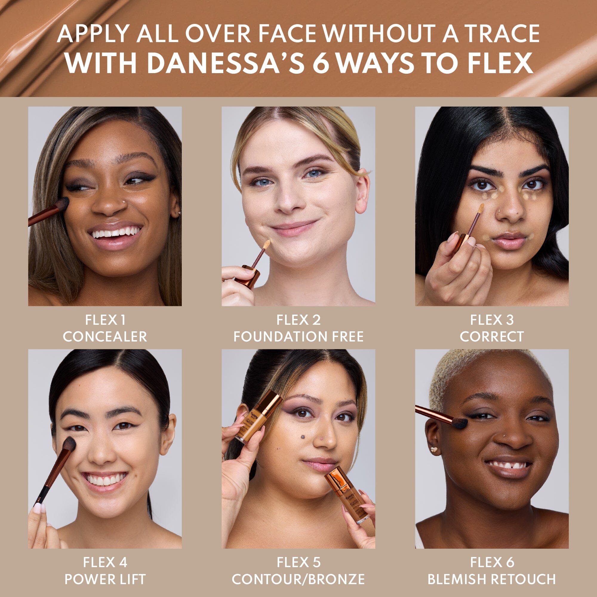 Engagement Makeup cover photo collage
