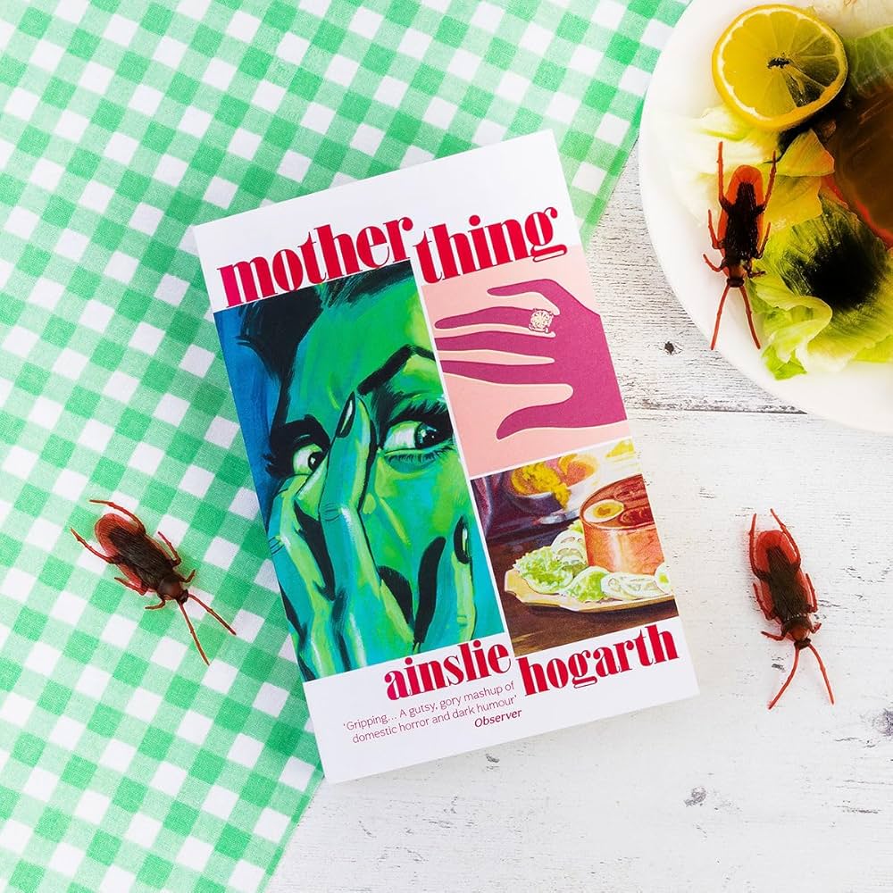 what I'm reading - pink horror for Halloween cover photo collage