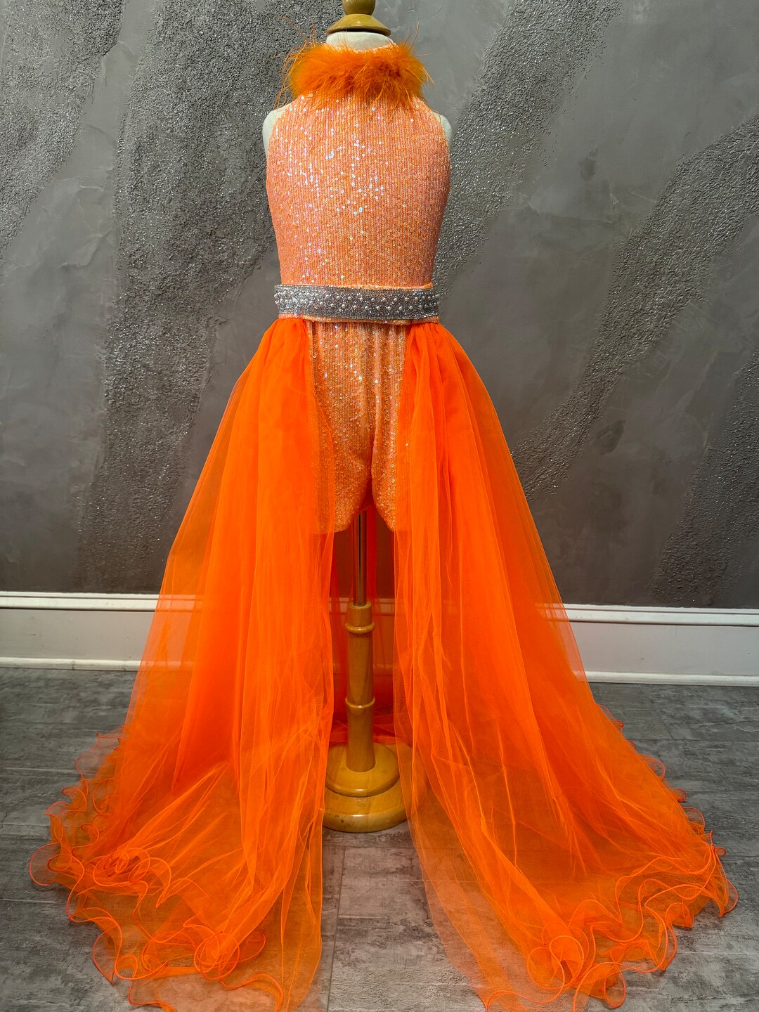 orange showgirl dress The Life of a Showgirl Outfit Ideas: Taylor Swift TS12 Inspired Looks   Blushful Belle