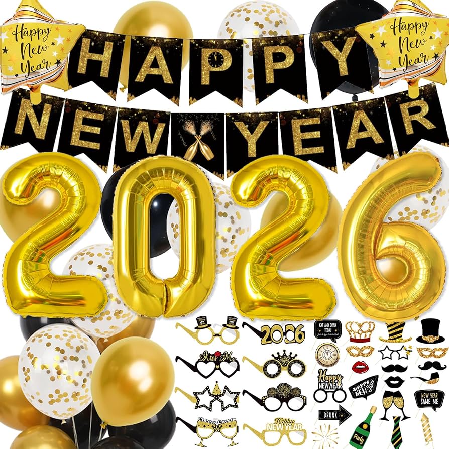 New Years Party Prep —2026 cover photo collage