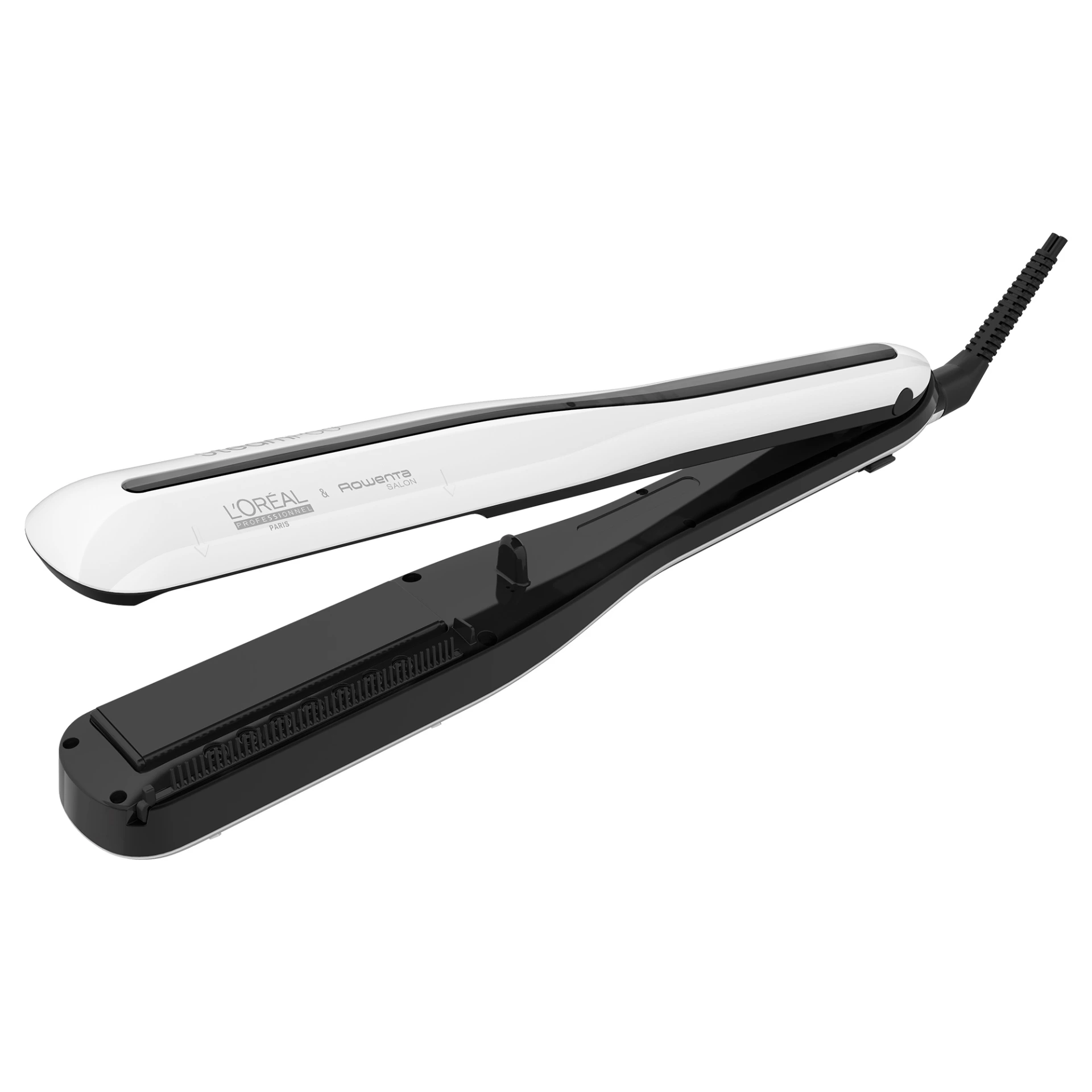 Slick, Shiny & Soft hair product you will find on my straightening styling days cover photo collage