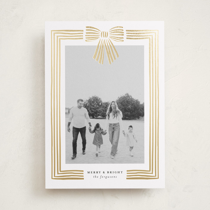 Holiday Card Trends: Tied with a Bow cover photo collage