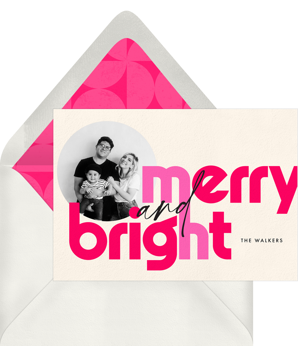 Holiday Card Trend: Bold Typography cover photo collage