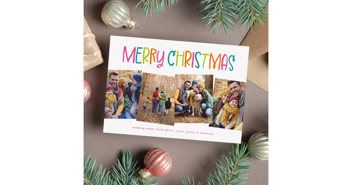 Cute Christmas card ideas cover photo collage