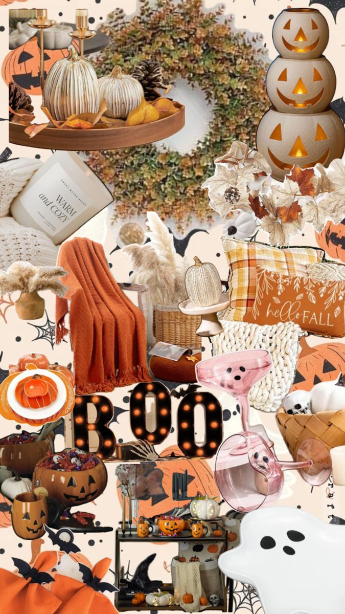 The Ultimate Fall Décor & Entertaining Guide: Orange Glow to Haunted Luxe cover photo collage