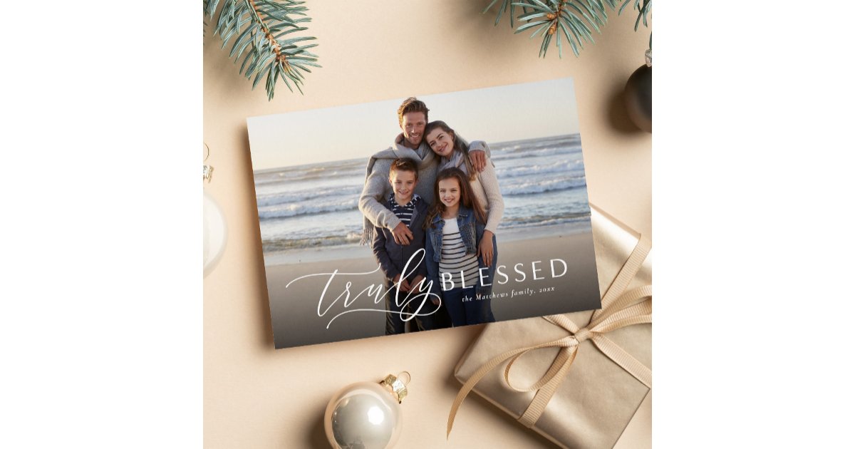 God bless us, everyone - religious holiday photo card designs cover photo collage