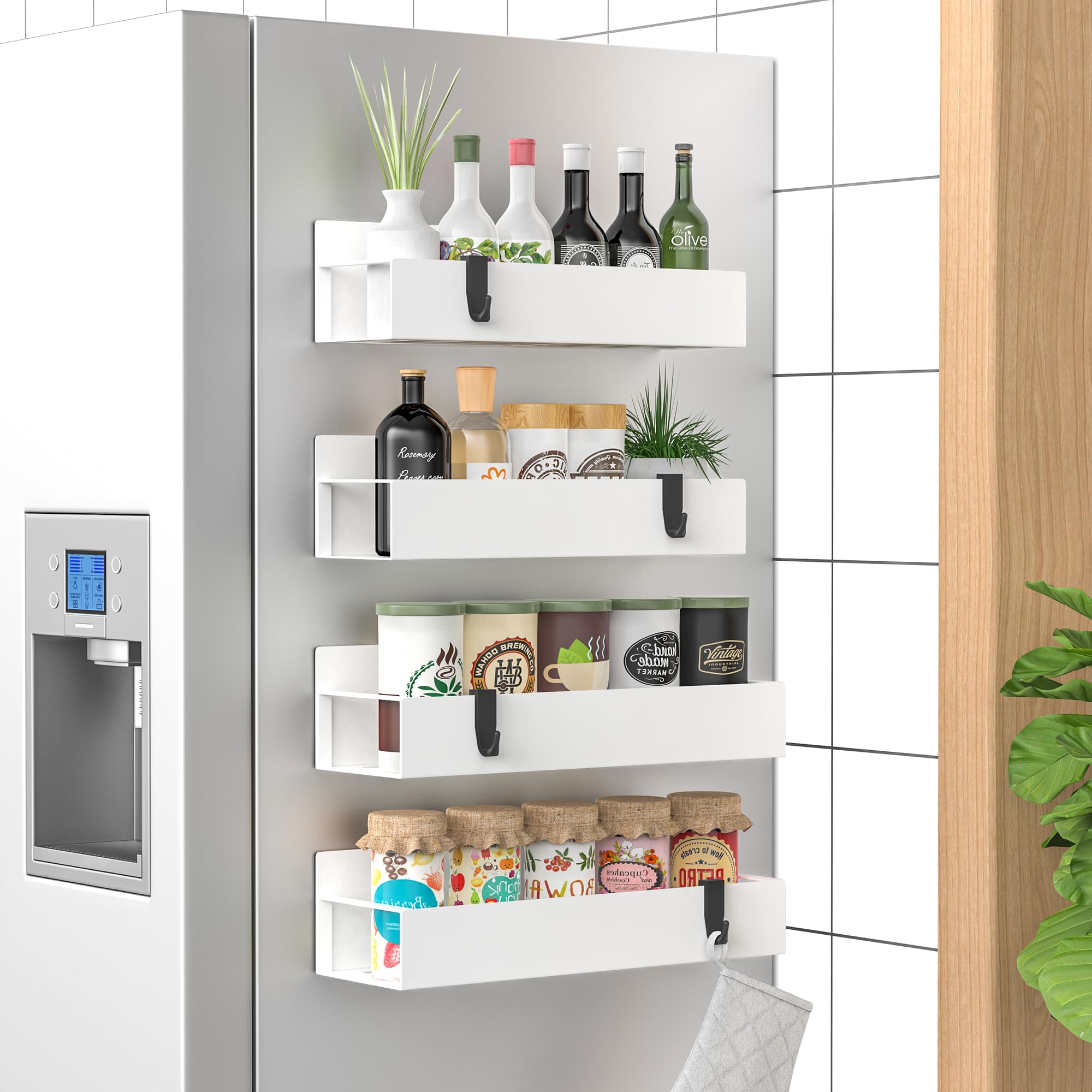 Strong magnetic spice rack for side of fridge - Photo 1