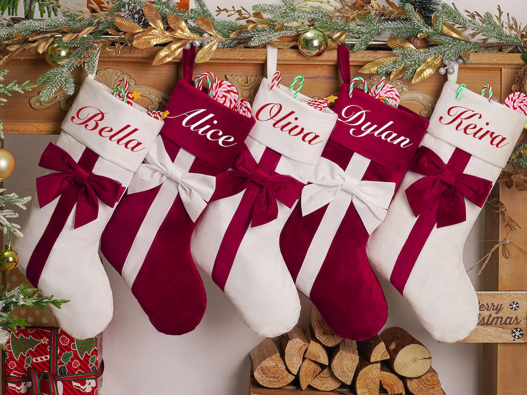 Personalized Christmas Stockings cover photo collage