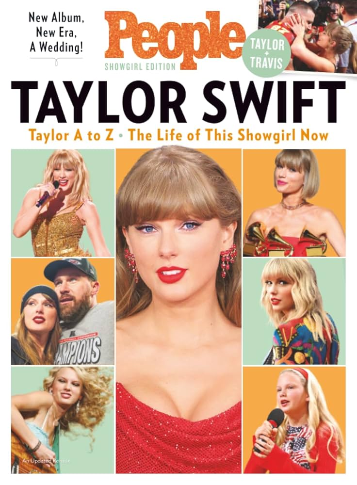 The Life of a Showgirl 🧡🩵 cover photo collage