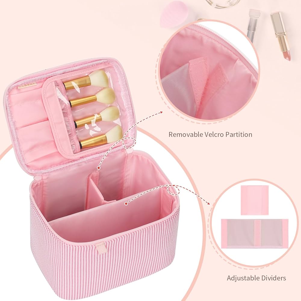 My must have on the go beauty products! cover photo collage