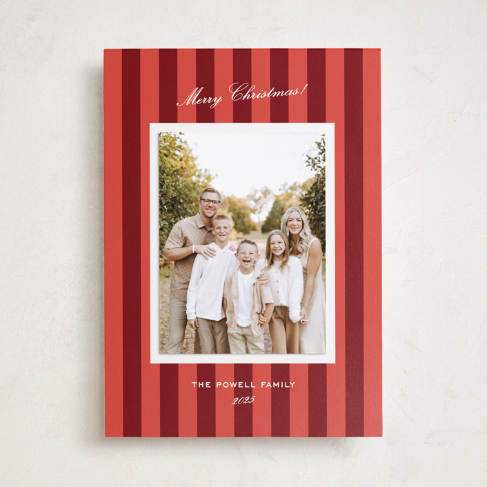Holiday Card Trends: Vertical Stripes cover photo collage