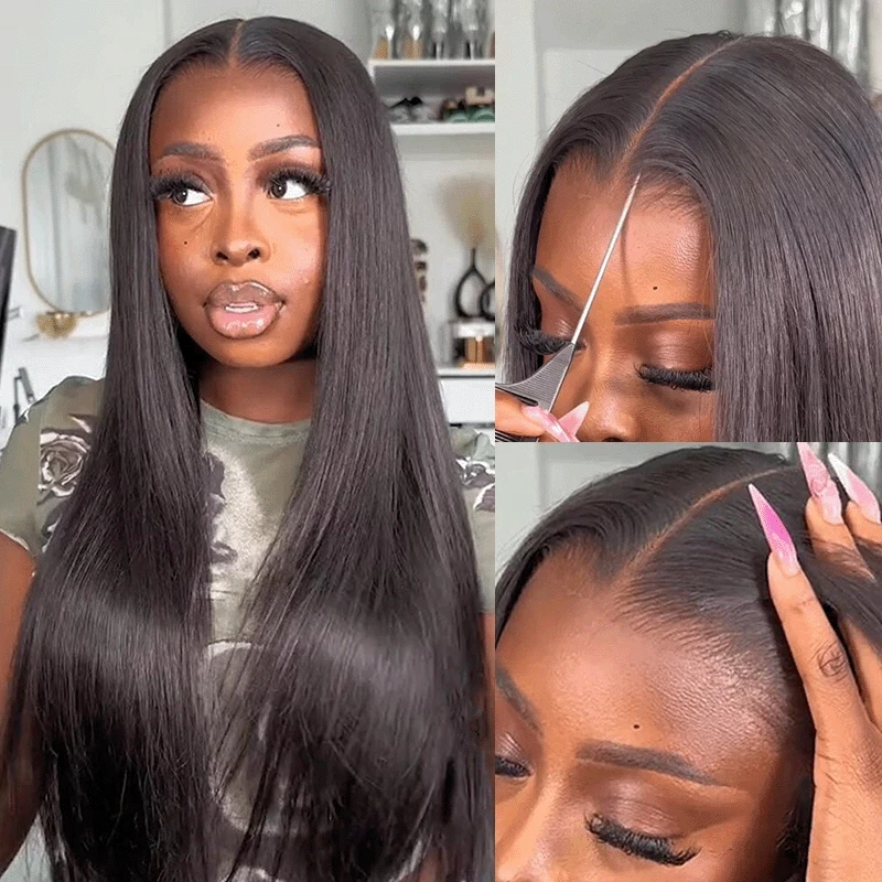 What I Use for Insane Hair Growth 💆🏽‍♀️✨ + Wigs that look like scalp 😮‍💨 cover photo collage
