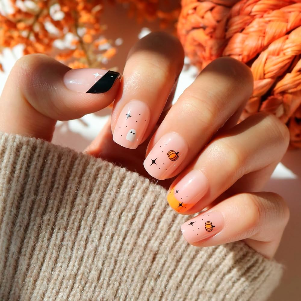 Fall & Halloween Nail Ideas | Press-Ons, Gel Polish, Stickers & More cover photo collage