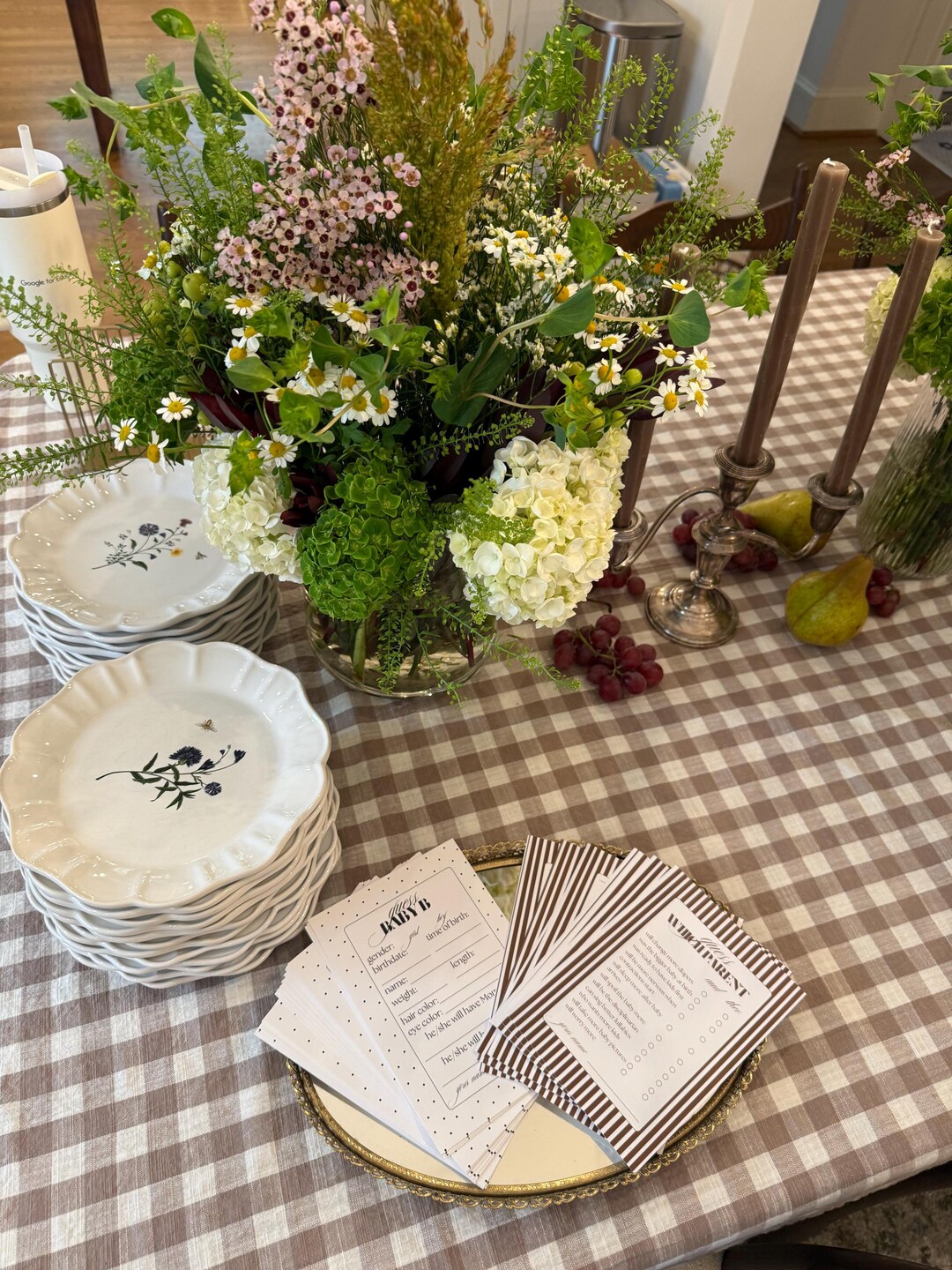 Fall baby shower cover photo collage