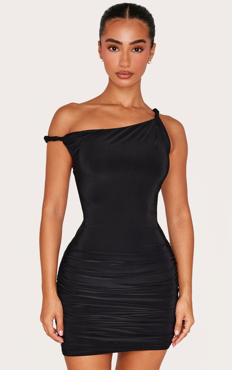 knee length dresses for ladies Tina Halter Mini Dress Black