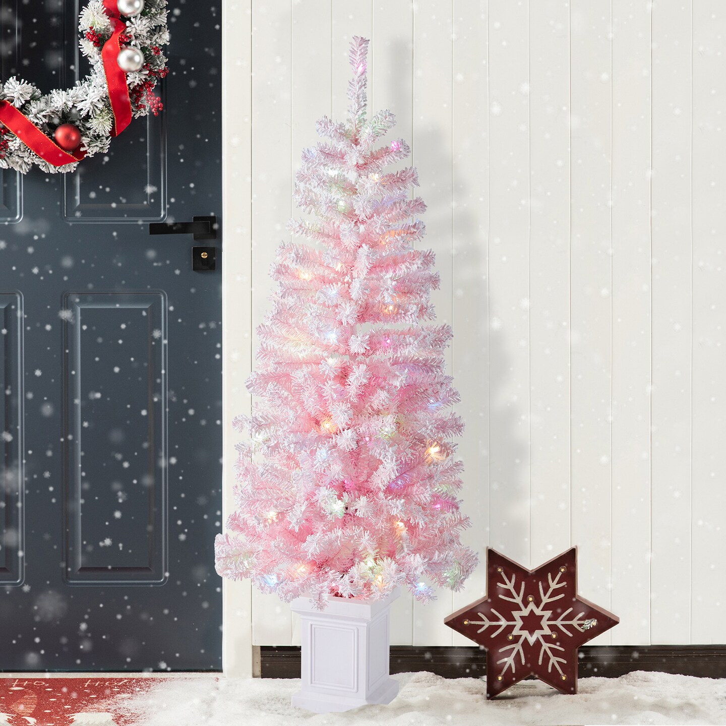 Pink Christmas timeeeeee🎀🎄🤶❄️ cover photo collage