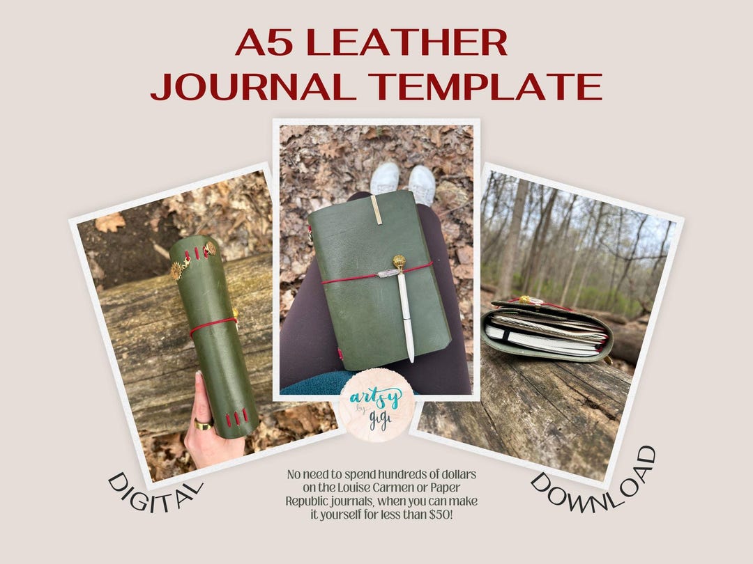 How I made my Louise Carmen notebook. cover photo collage