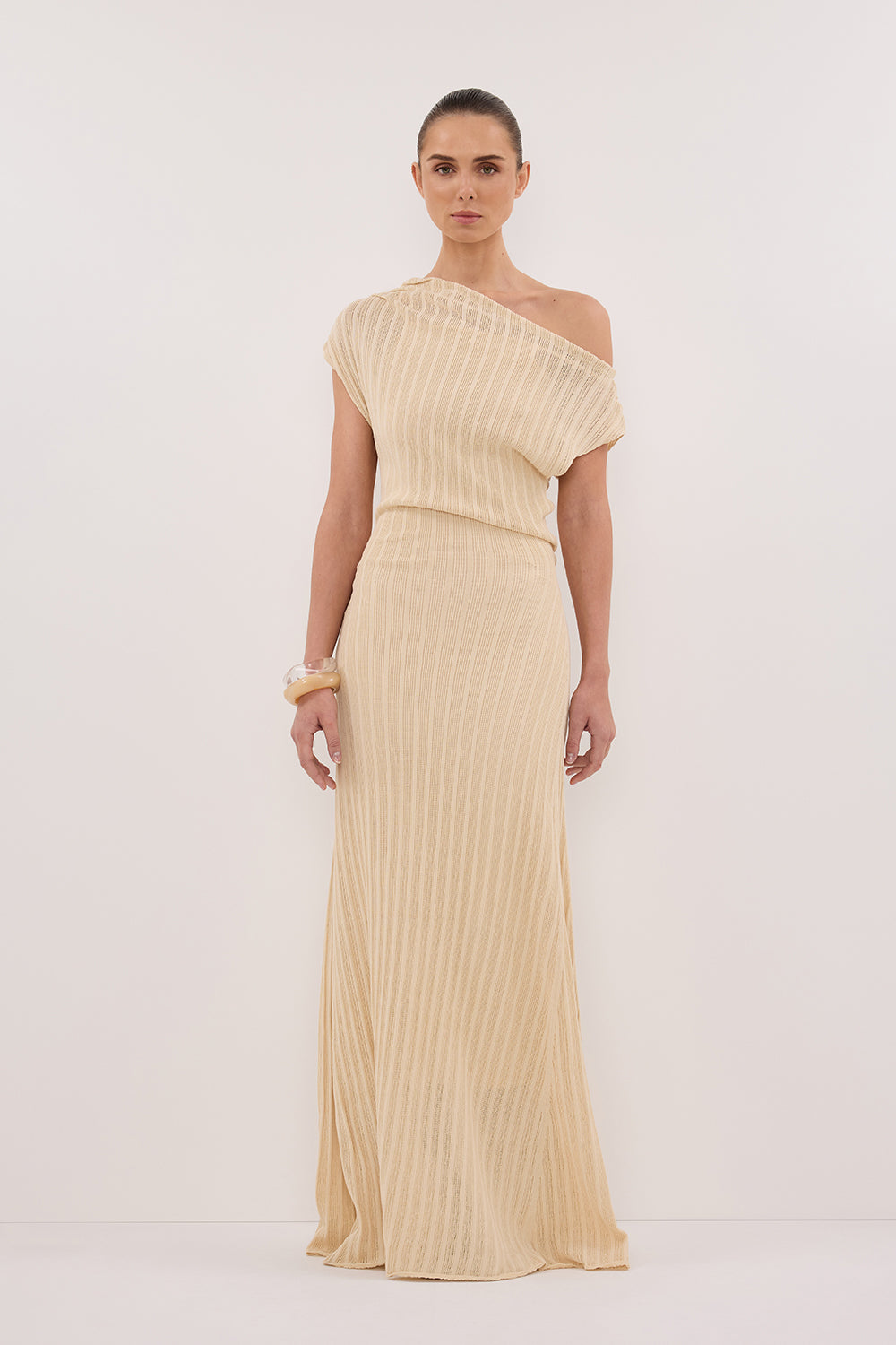 wrap dress knit Faux Wrap Midi Dress main image 1