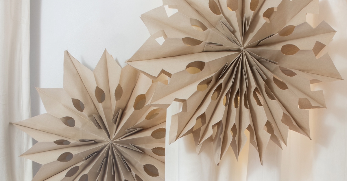 Easy & Affordable Christmas DIY: Paper Snowflakes cover photo collage