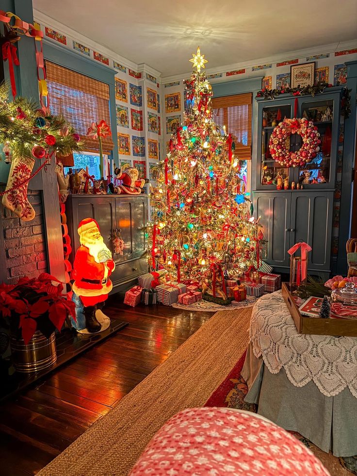 Vintage Colorful Christmas 🎄✨ cover photo collage