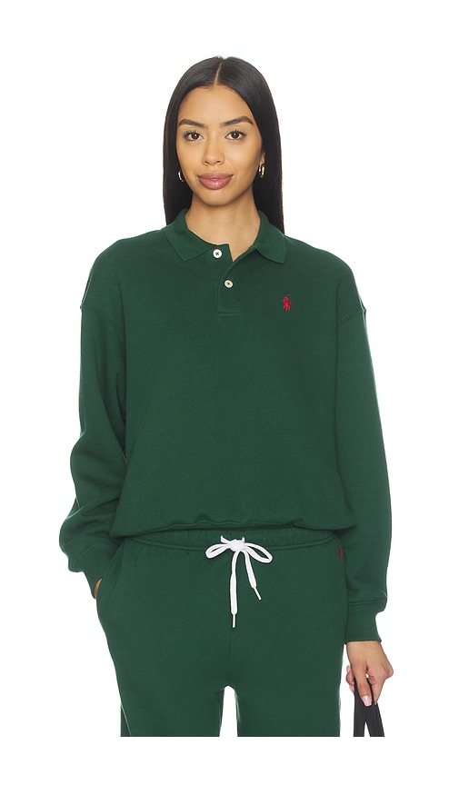 Polo Collar Fleece Pullover
