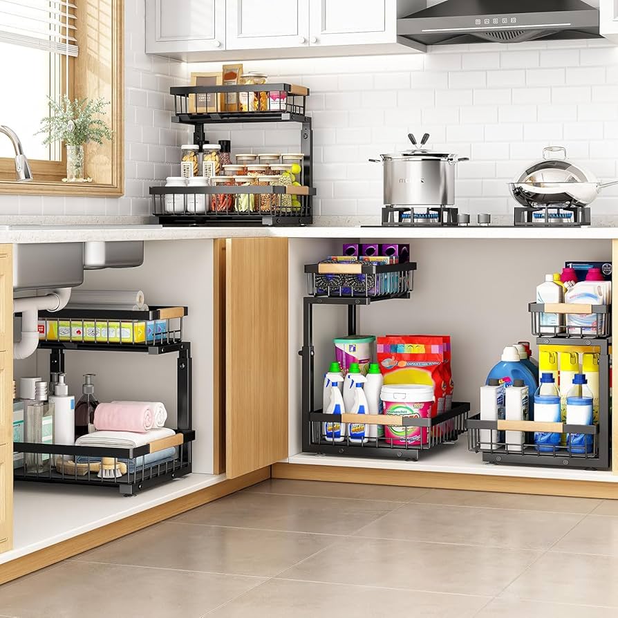 Household organization products cover photo collage