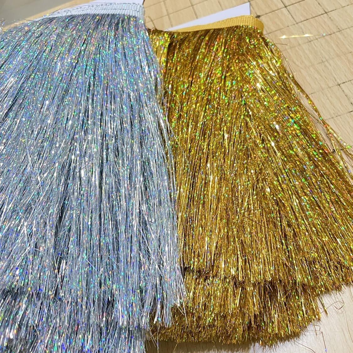 Viral Fringe Tinsel Tree DIY cover photo collage