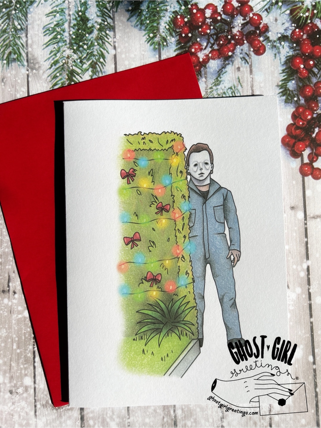 Holiday cards from the Snarkmas Collection. Spooky, funny, snarky, pop-culture, and odd! cover photo collage