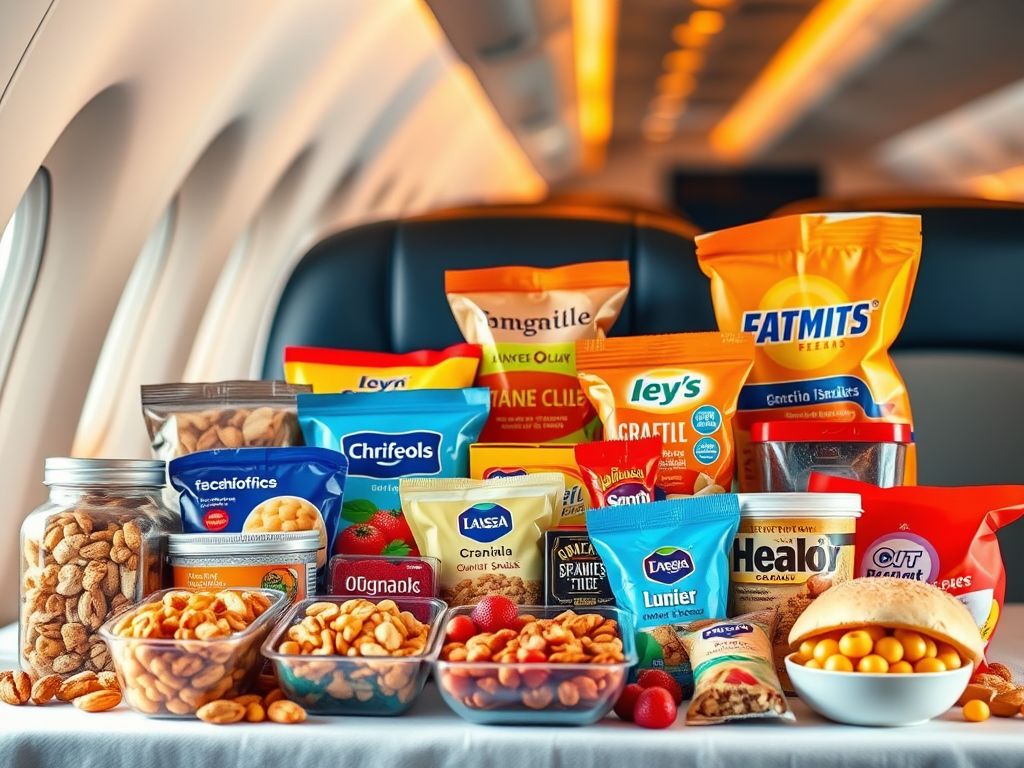 Ultimate Airplane Snack List cover photo collage