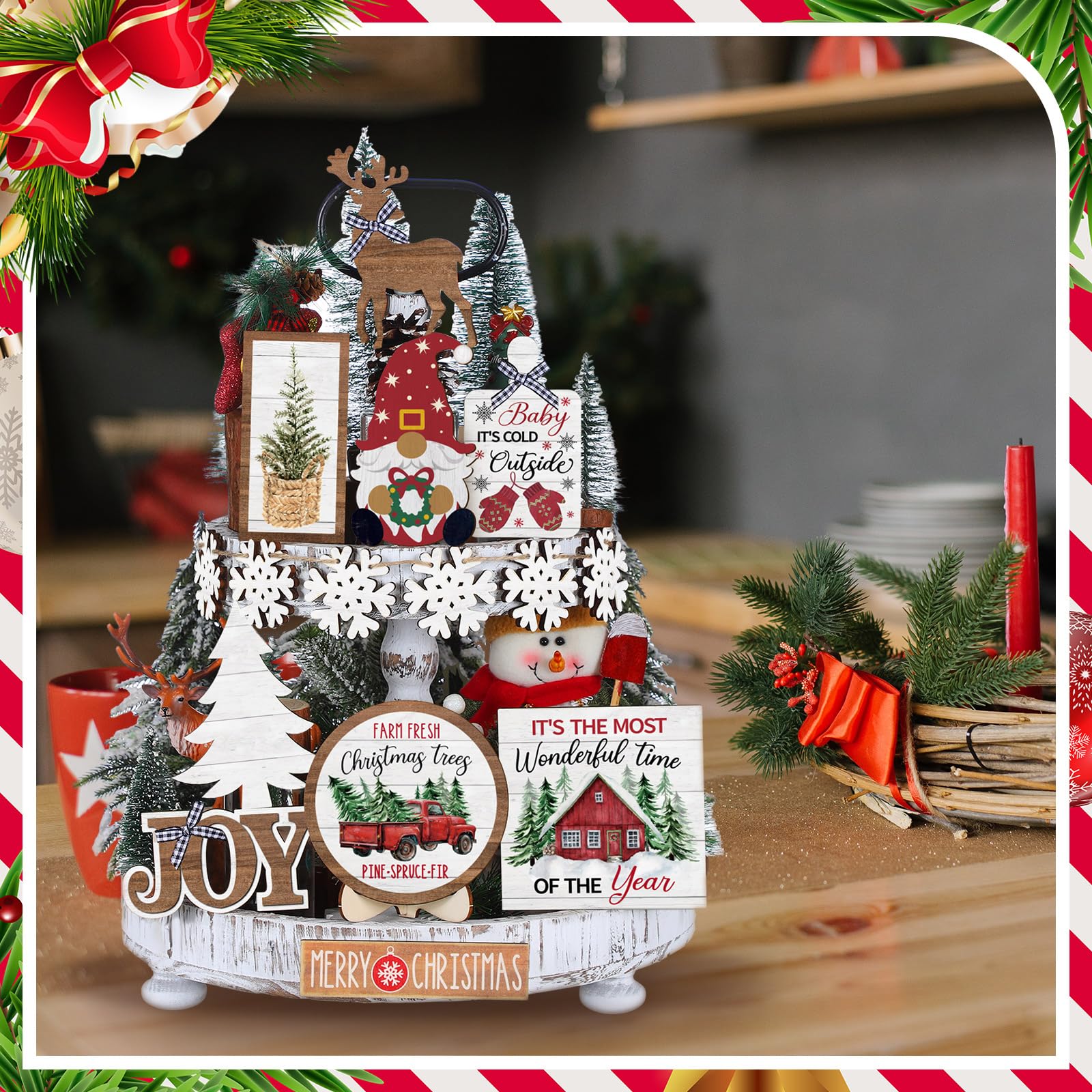 Country Christmas Aesthetics cover photo collage