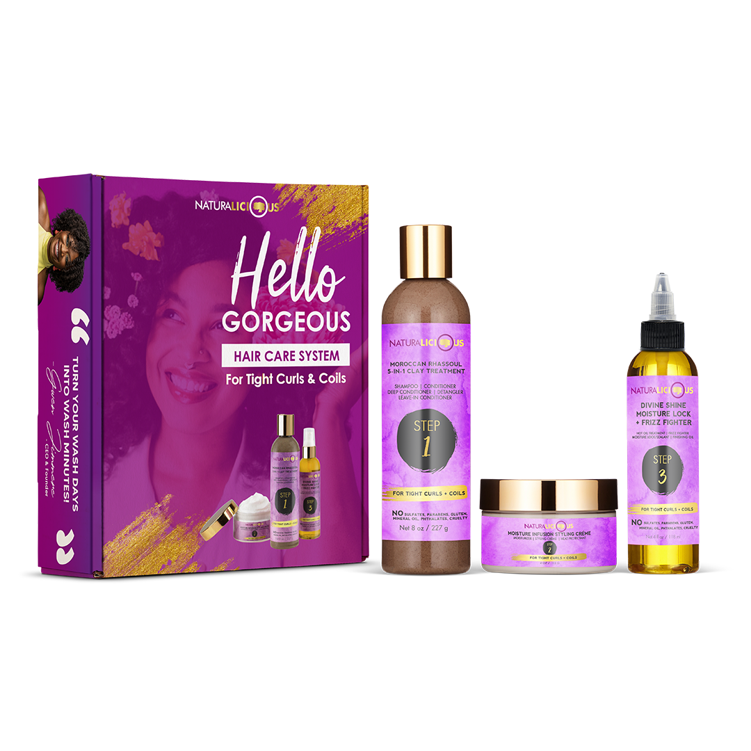 Flawless skin and hair beauty routine cover photo collage