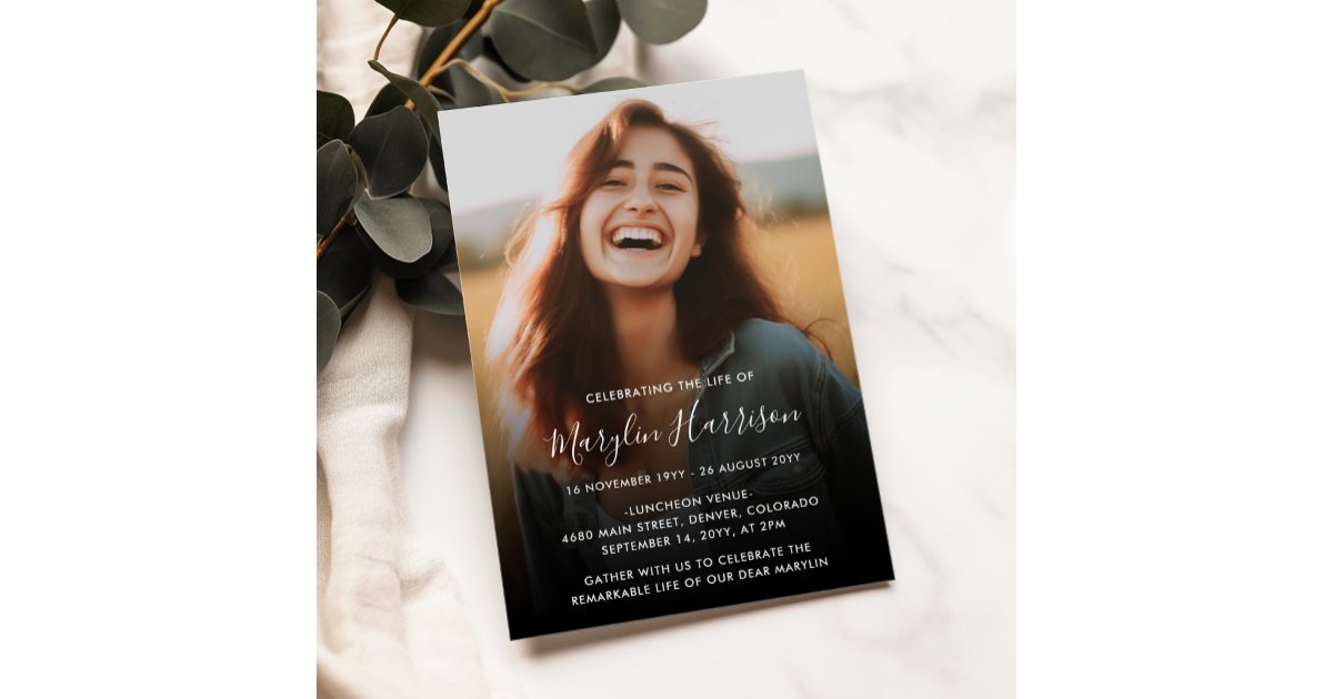 Hosting a special celebration of life, funeral or memorial service cover photo collage