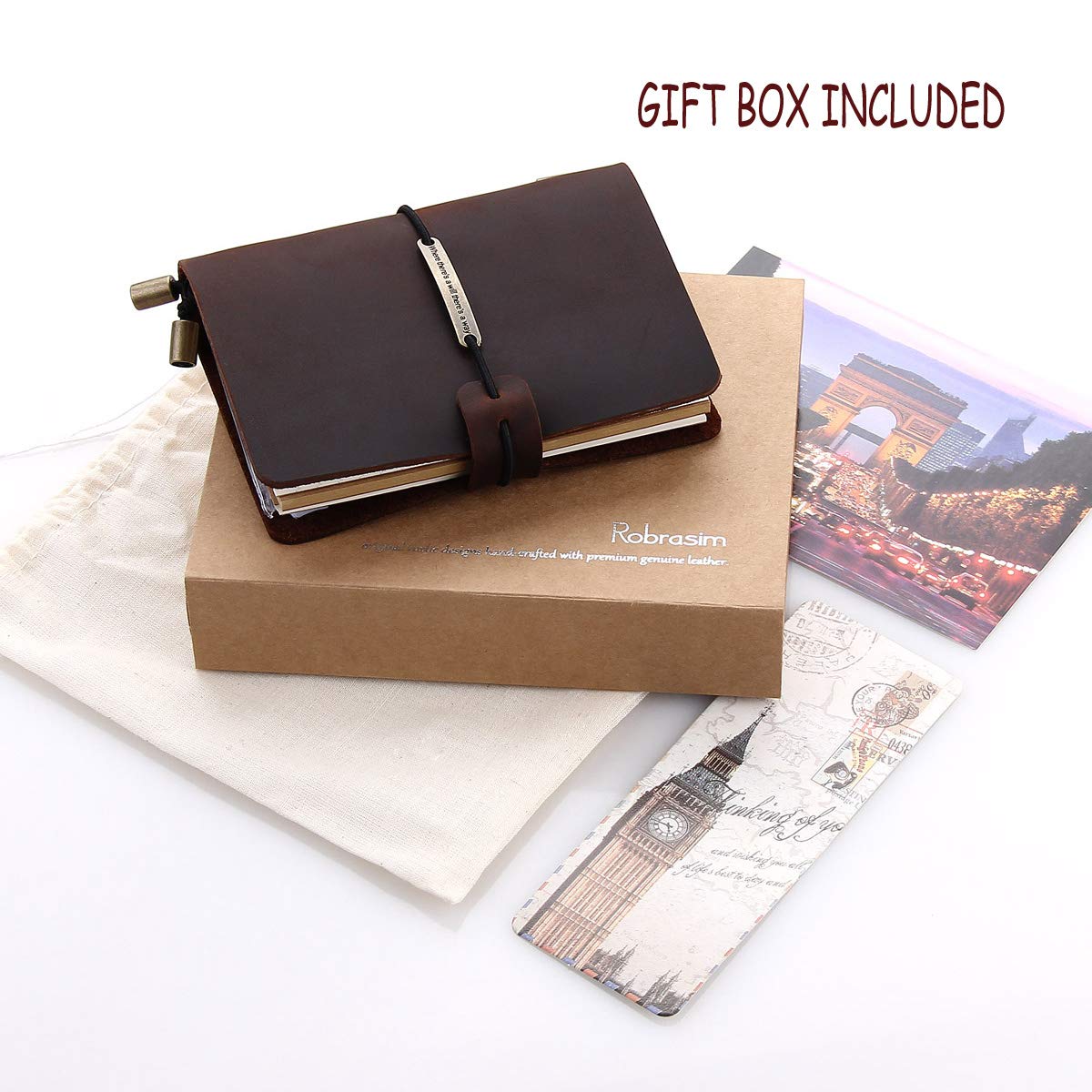 Pocked Sized Leather Journal Set Up 📝 cover photo collage