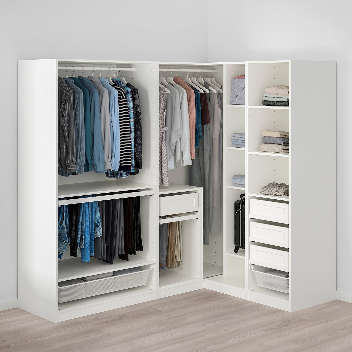Minimalist room furniture inspiration | clean white edition cover photo collage