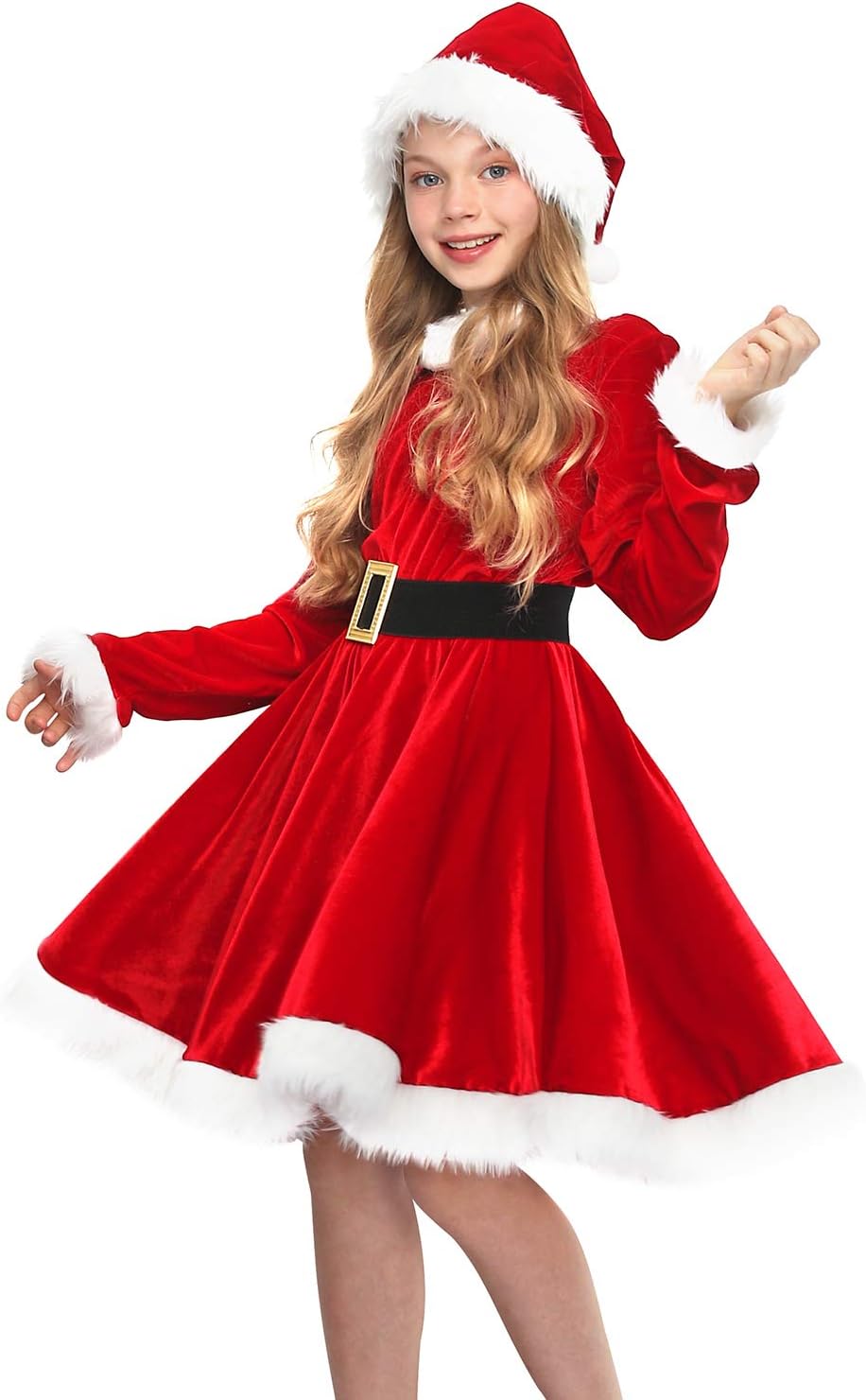 white christmas dresses Red Christmas Dress Girl Costume Kids Dresses For Girls Baby Santa Clu –  WildSale Shop