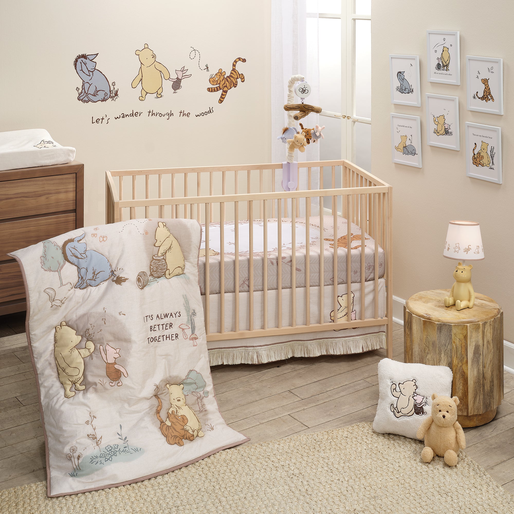 Winnie the Pooh Themed Nursery cover photo collage