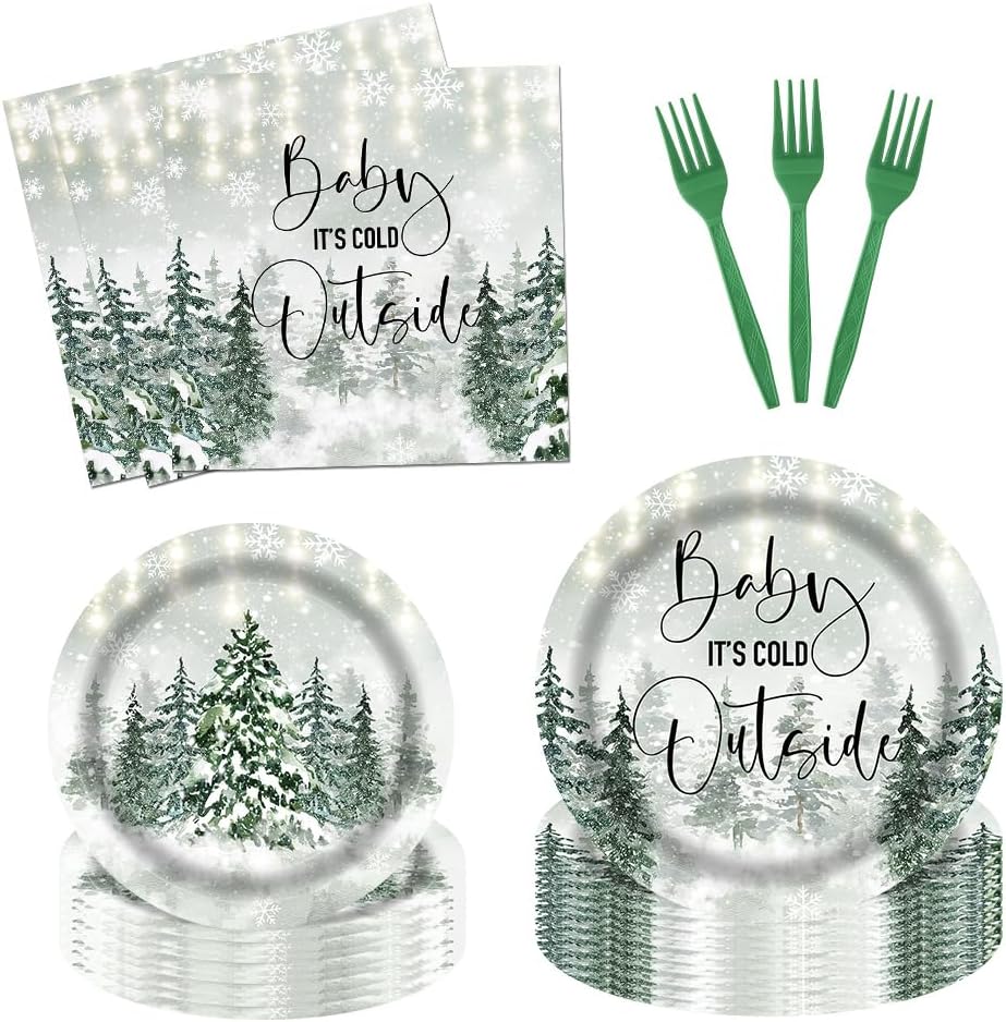 Baby it’s cold outside baby shower cover photo collage