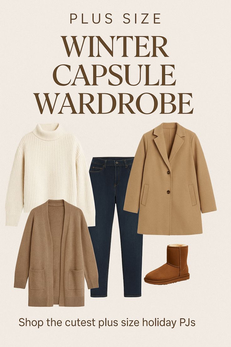 Curvy Girl Winter Capsule — Cozy, Chic + Plus Size Friendly cover photo collage