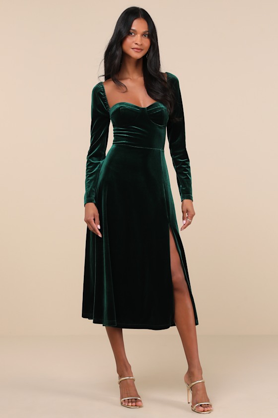 strapless open back dress Suis Midi Dress Deep Red main image 0