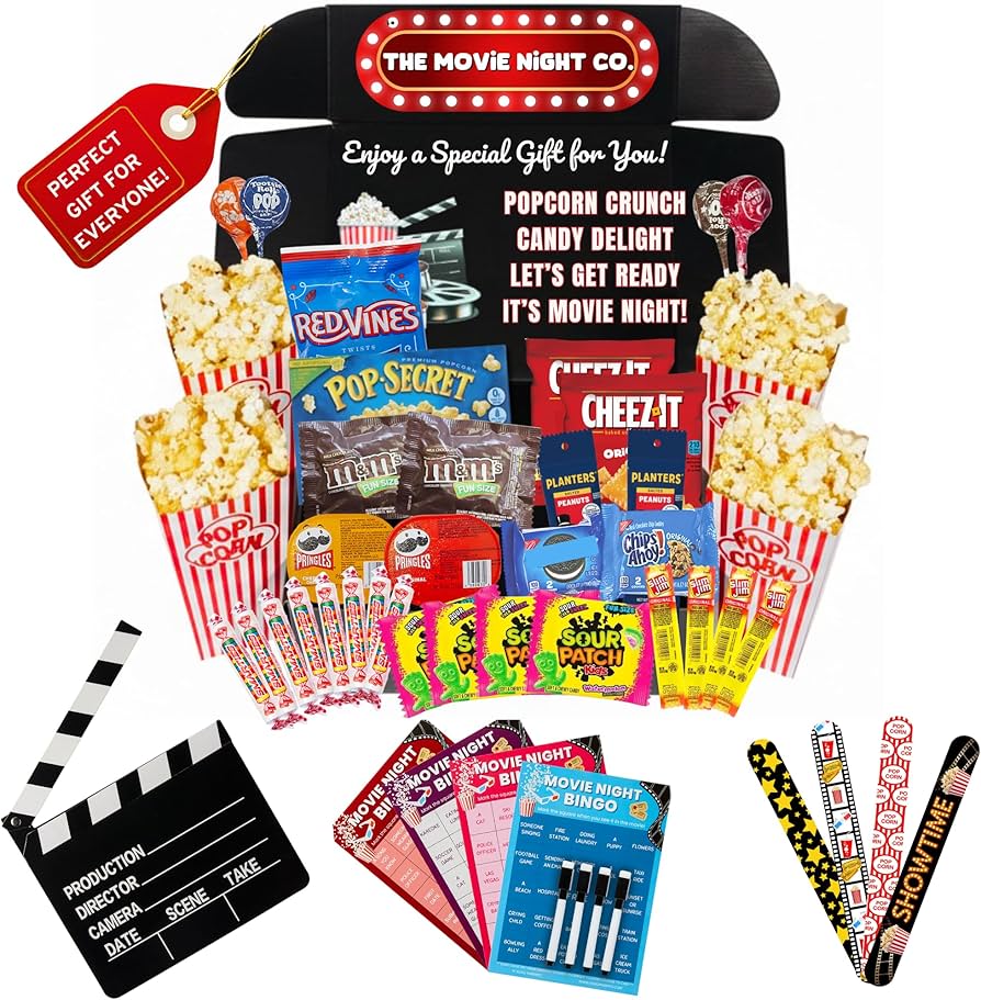 Movie night must haves for date night and family movie night cover photo collage