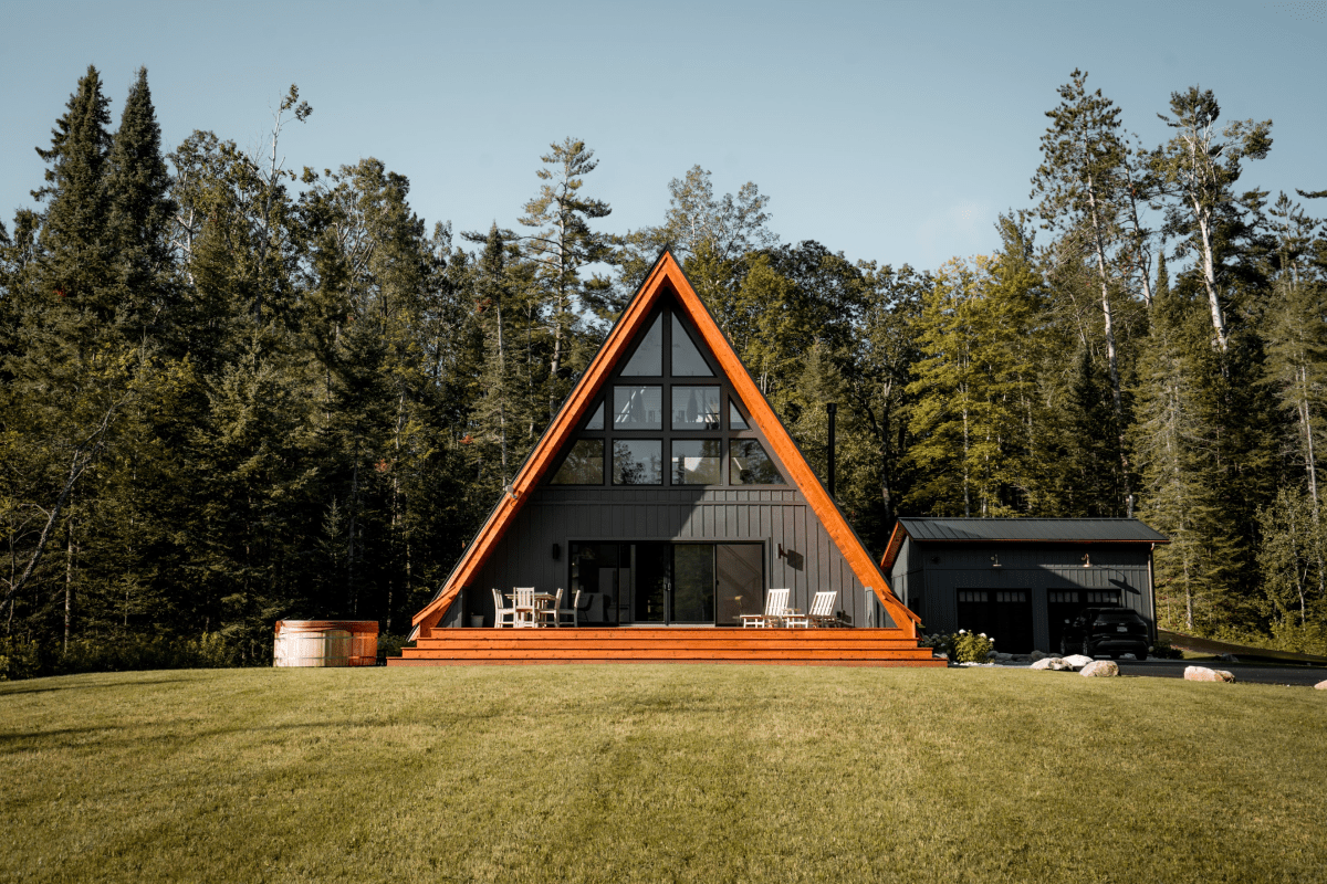 Dreamy Cabins that will leave you wanting to escape into a Moody Cabin Girl World cover photo collage