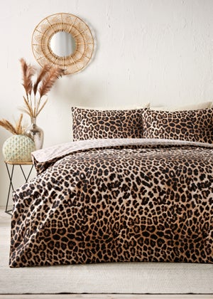 Leopard print homeware cover photo collage
